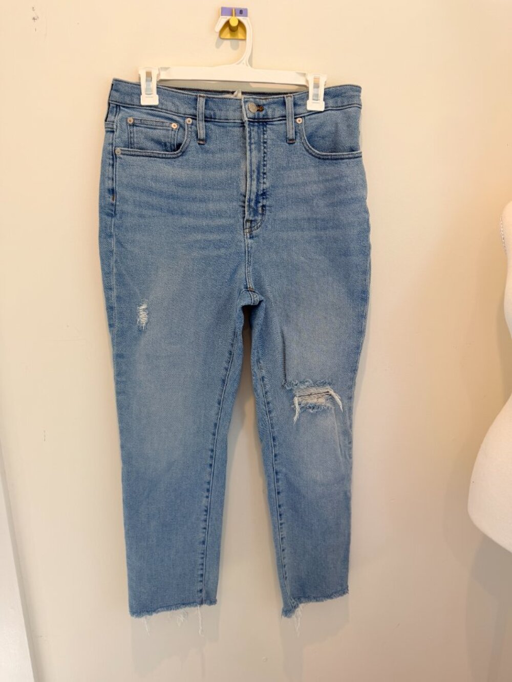 Madewell Perfect Vintage Wash Distressed Jeans Size 30
